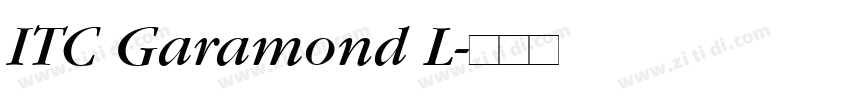 ITC Garamond L字体转换 ITC Garamond L字体转换